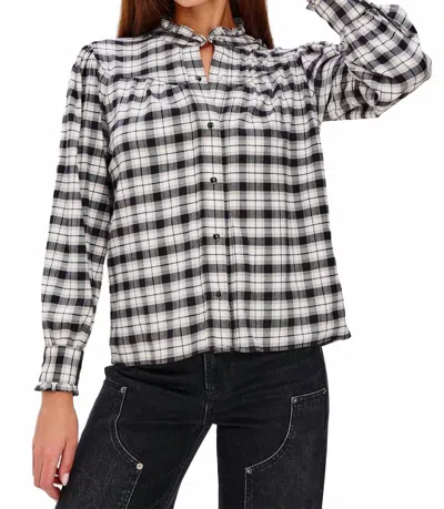 Rails Alanna Top In Ivory Smoke Onyx In Black