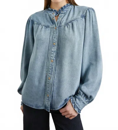 Rails Alanna Top Shirt In Antique Indigo In Multi