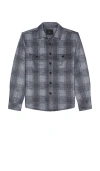 Rails Alder Brushed Flannel Shirt In Dusk Eclipse In Gray