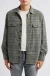 Rails Alder Plaid Brushed Flannel Shirt Jacket In Mossy Glen