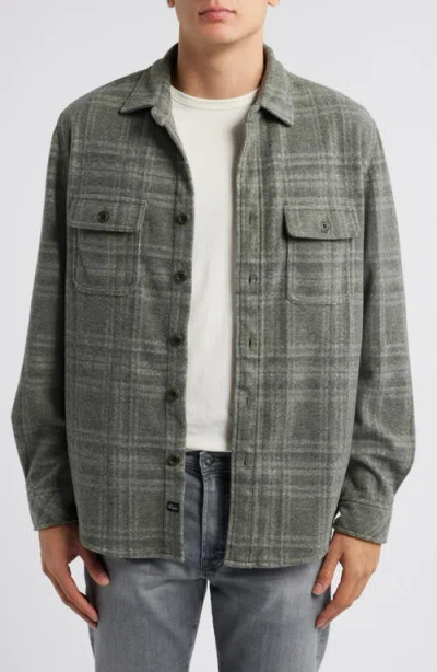 Rails Alder Plaid Brushed Flannel Shirt Jacket In Mossy Glen