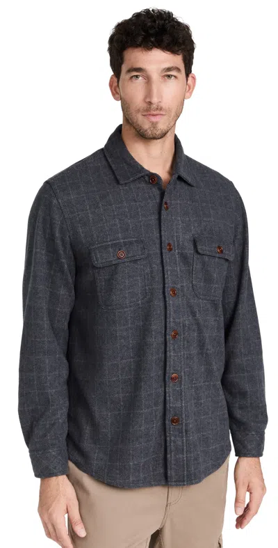 RAILS ALDER PLAID SHIRT JACKET NAVY JASPER CHECK