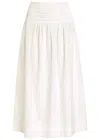 Rails Alessa Cotton-blend Midi Skirt In White
