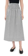 Rails Alessa Skirt Ivory Jet Gingham In Ivory Jet Gingham