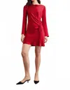 Rails Alessandra Cowl Neck Minidress In Scarlett In Red