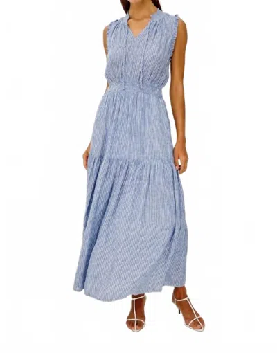Rails Alessi Linen Midi Dress In Barletta Stripe In Multi