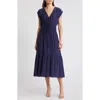 Rails Aletta Tie Waist Midi Dress In Admiral Blue