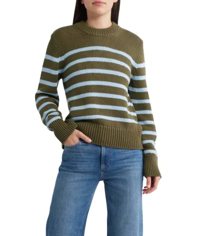Rails Alise Crewneck Sweater In Olivesky In Multi