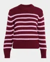 Rails Alise Stripe Crewneck Cotton Sweater In Multi