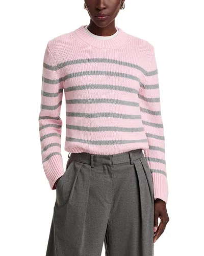 Rails Alise Stripe Sweater In Pink Heather Stripe