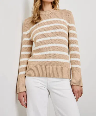 Rails Alise Sweater In Ivory Birch Stripe In Brown