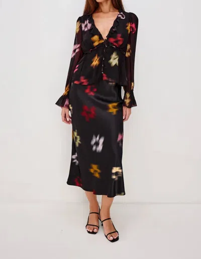 Rails Alixa Long Sleeve Top In Onyx In Multi