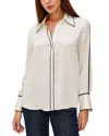 Rails Aloise Long Sleeve Silk Top In Neutral