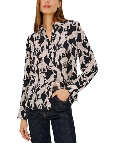 Rails Alyssa Button Front Woven Shirt In Black