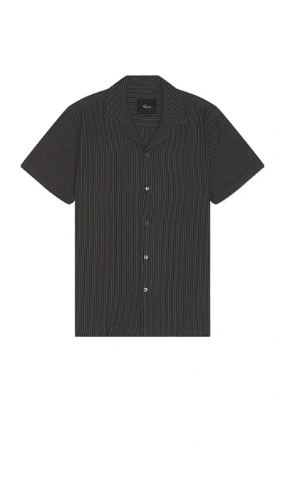 Rails Amalfi Shirt In Charcoal Seersucker