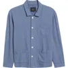 Rails Ambrose Cotton & Linen Shirt Jacket In Washed Blue