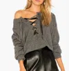 RAILS AMELIA SWEATER IN CHARCOAL