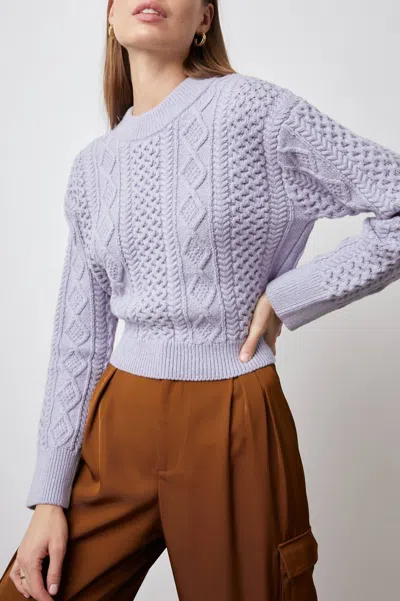 Rails Amy Cable Knit Sweater In Lavender In Purple