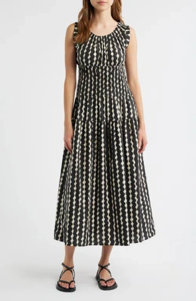 Rails Anastasia Shirred Sleeveless Maxi Dress In Multi