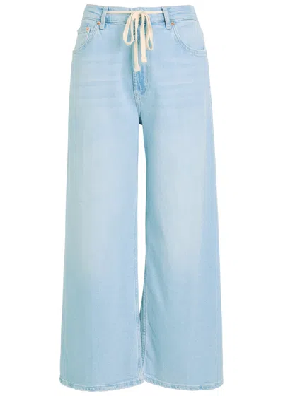 Rails Angeleno Crop Wide-leg Jeans In Blue