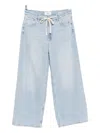 Rails Angeleno Wide Leg Crop Jeans In Scuba In Blue