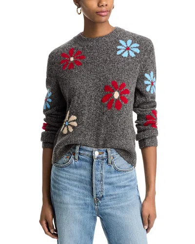 Rails Anise Floral Sweater In Charcoal Winter Floral