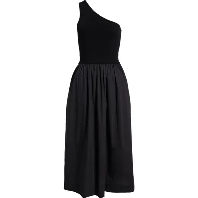 Rails Selani One-shoulder Midi Dress In Black