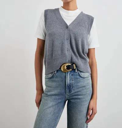 Rails Annika Vest In Charcoal In Pink