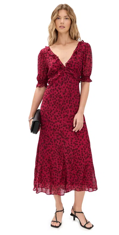 RAILS ANNMARIE DRESS CARMINE DAISIES