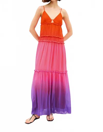 Rails Antonella Dress In Violet Dip Dye In Multi