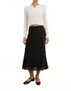 Rails Anya Midi Skirt In Black Eyelet In Multi