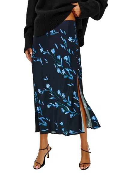 Rails Anya Midi Skirt In Blue Carnation In Multi