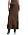 Rails Romina Satin Maxi Skirt In Moss