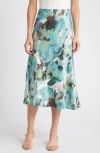 RAILS RAILS ANYA SATIN MIDI SKIRT