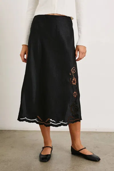Rails Anya Skirt In Black Eyelet In Multi