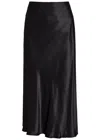 Rails Anya Slip Satin Skirt In Black
