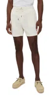 Rails Archer Drawstring Shorts 6 Ecru