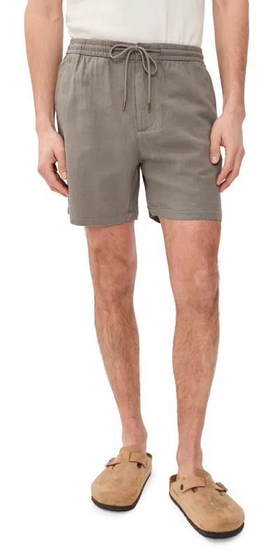 Rails Archer Drawstring Shorts 6 Fallen Rock In Gray