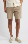 RAILS ARCHER FLAT FRONT COTTON & LINEN SHORTS