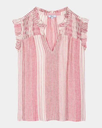 RAILS ARLENE STRIPED LINEN BLOUSE