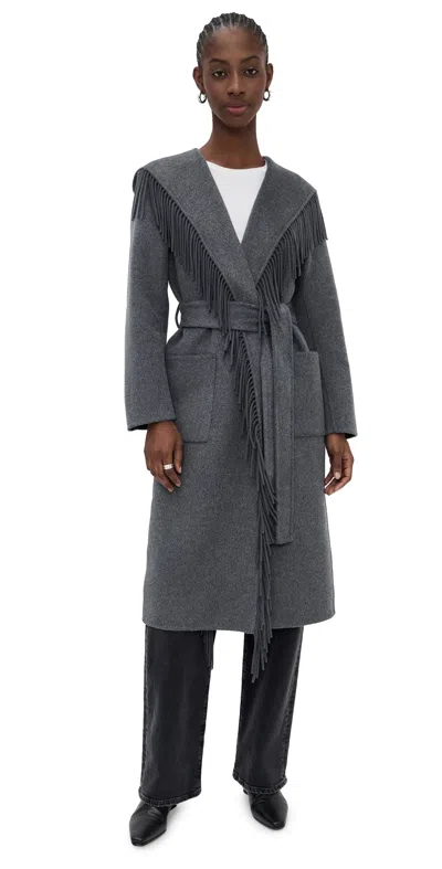 Rails Arlon Coat Heather Charcoal In Gray