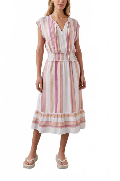 Rails Ashlyn Dress In Hibiscus Stripe In Pink