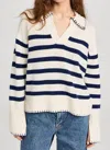 Rails Athena Sweater In Ivory Navy Stripe In Multi