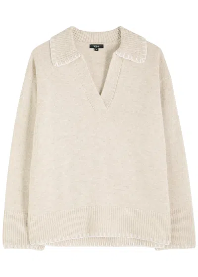 Rails Athena Wool-blend Polo Jumper In Beige