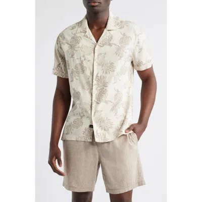 Rails Atlas Pineapple Print Linen Blend Camp Shirt
