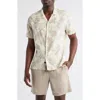 Rails Atlas Pineapple Print Linen Blend Camp Shirt In White
