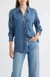 Rails Atticus Denim Button-up Shirt In Blue