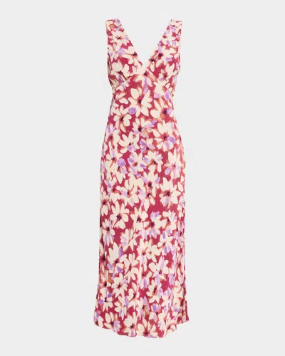 RAILS AUDRINA CREPE MIDI DRESS