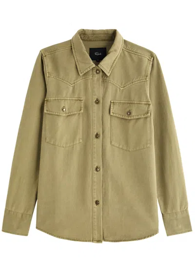 Rails August Cotton-blend Overshirt In Green