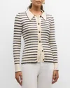 Rails Aurelia Cardigan Sweater In Ivory Navy Stripe